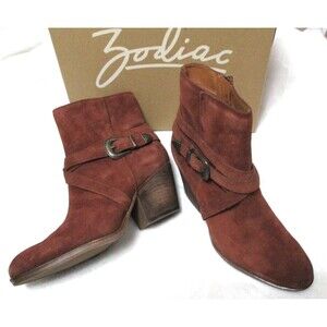 ZODIAC Women's Size 11M "Sammi" Boot in Cognac Suede